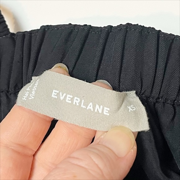 Everlane Party of One Jumpsuit XS black solid minimalist sleeveless cropped slip - Picture 7 of 13